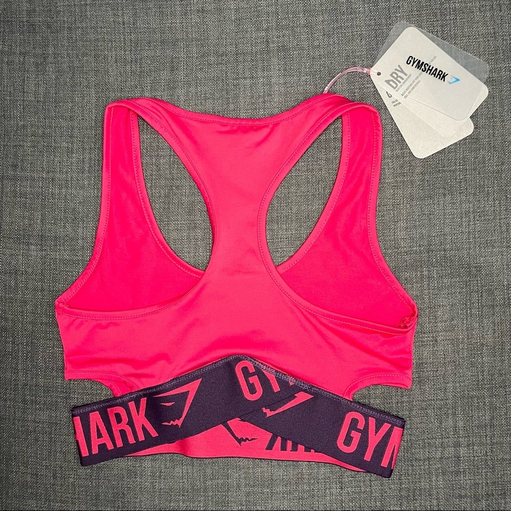 Hot Pink Gymshark Cutout Sports Bra (Small)